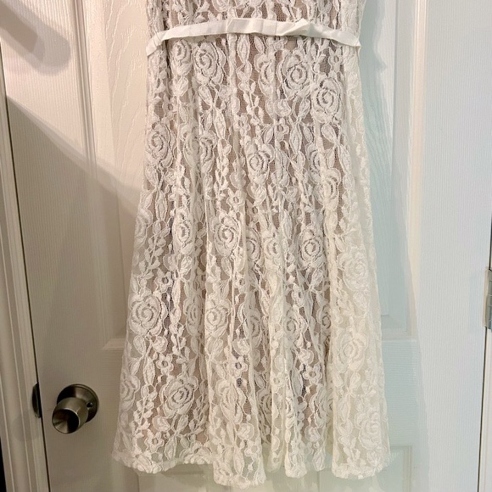 π A Pea in the Pod Taylor Lace Maternity Dress NWT size Small - Picture 5 of 14